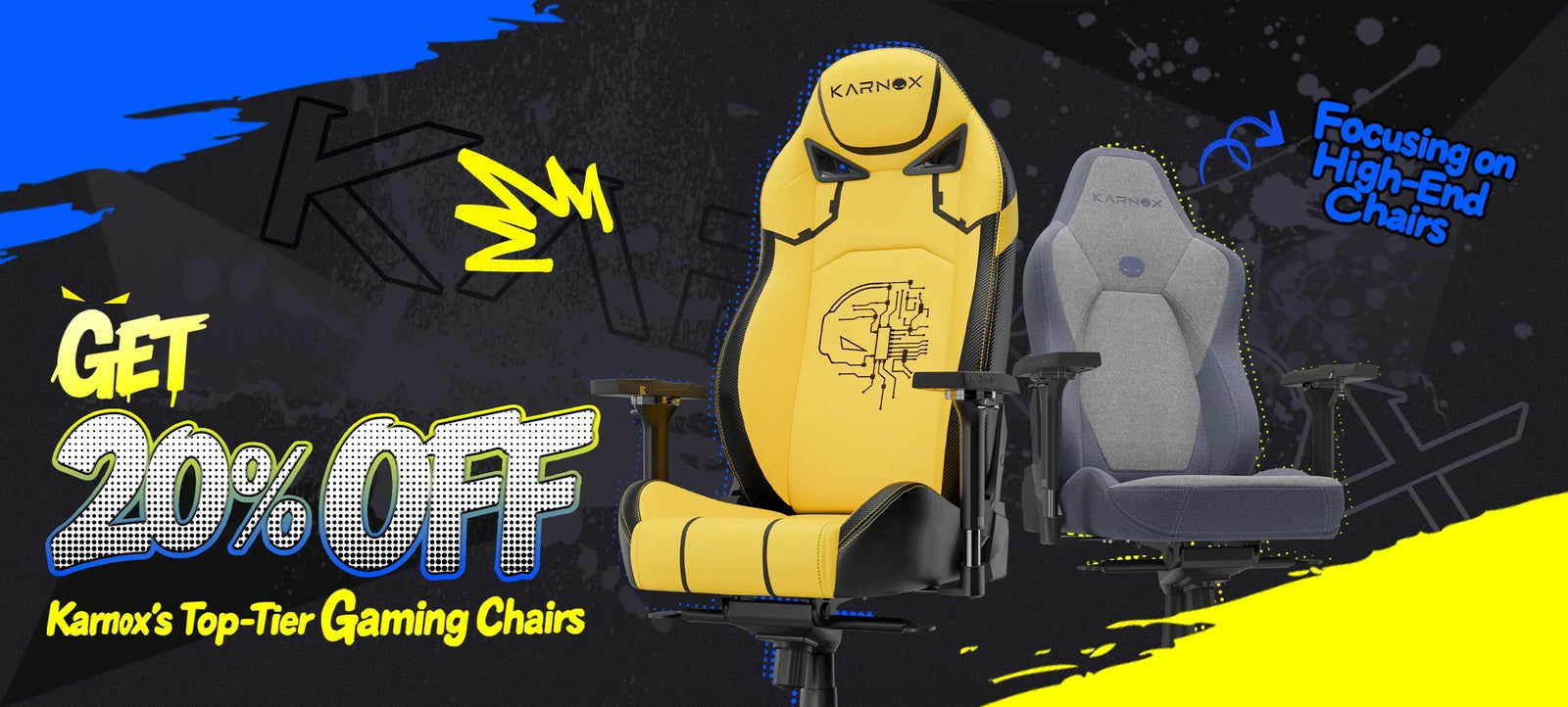 20% Discount on Top-Tier Karnox Gaming Chairs