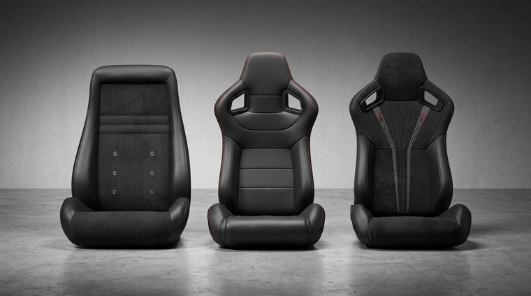Racing Seat Materials Explained: Fabric vs. Leather vs. Suede