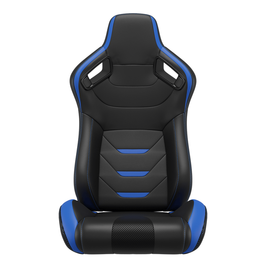 KARNOX Legacy X 8005Y Racing Bucket Seats Pair - Blue Vector Edition