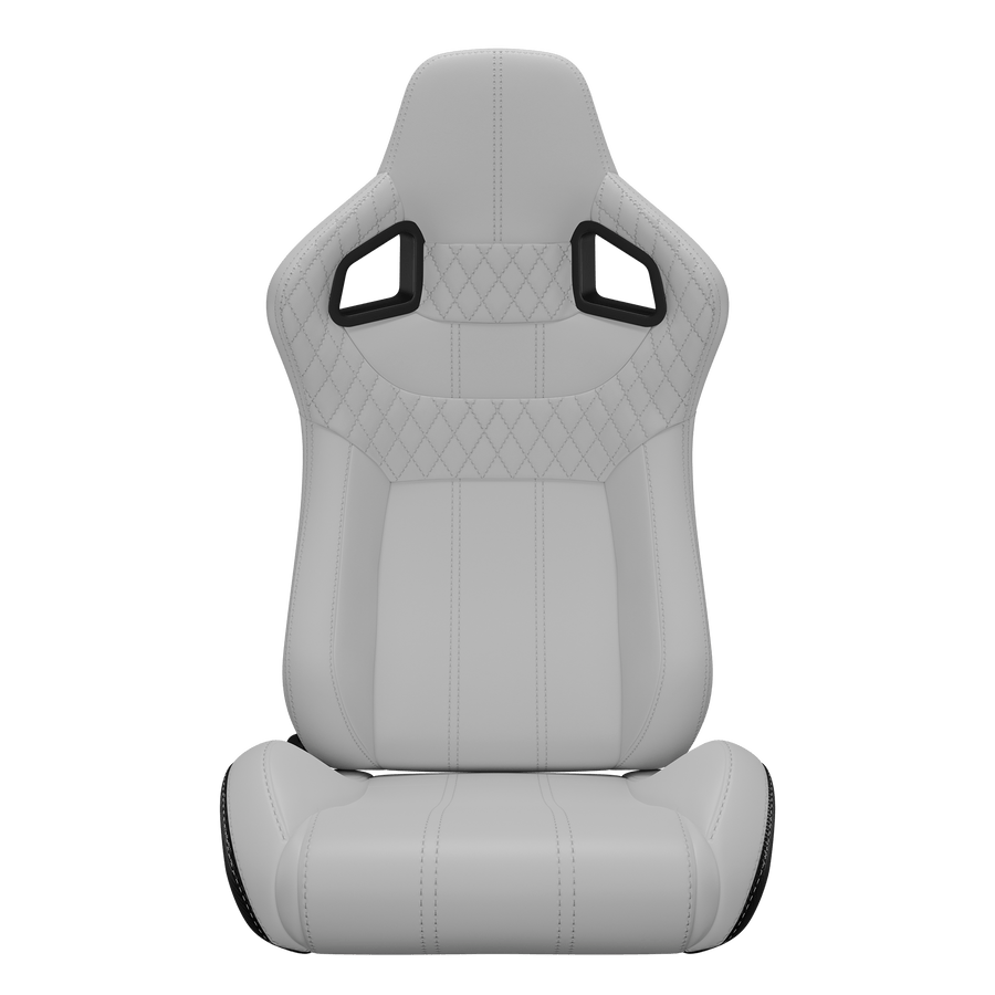 KARNOX Legacy X 8005 Universal Racing Seats Pair - White Diamond