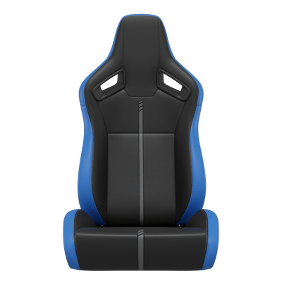 H8 Universal Bucket Racing Seats 2Pcs - Blue