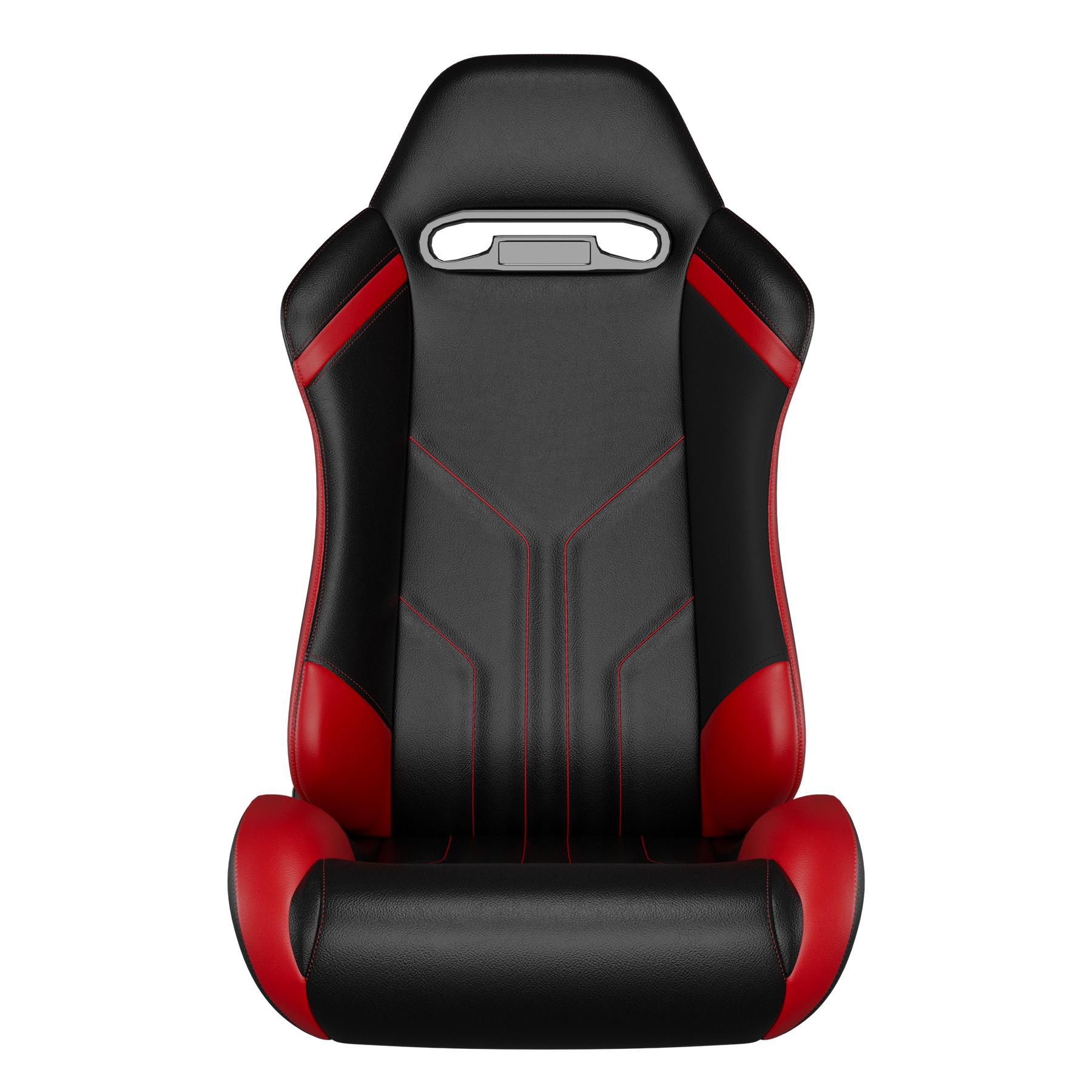 KARNOX Apex 8010 Racing Bucket Seats Pair - Black Red Stitch