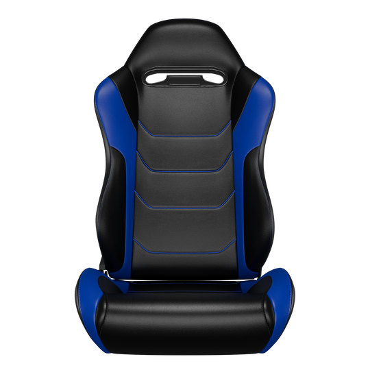 KARNOX Velocity X 8010 Racing  Seats Pair - Black Blue Stitch