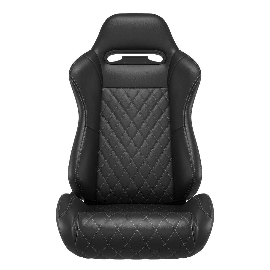 KARNOX Phantom 8010 Universal Racing Bucket Seats Pair - Black Diamond Mesh