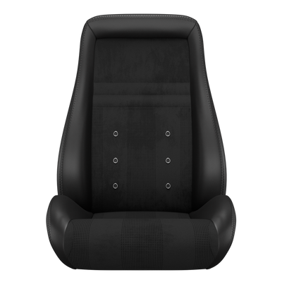 KARNOX Classic Universal Bucket Racing Seats Pair - Black Suede Insert