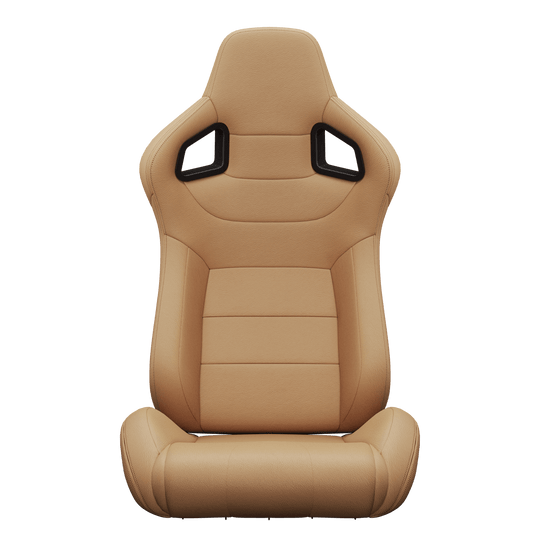 S8005-1099 Universal Bucket Racing Seats 2Pcs - Brown