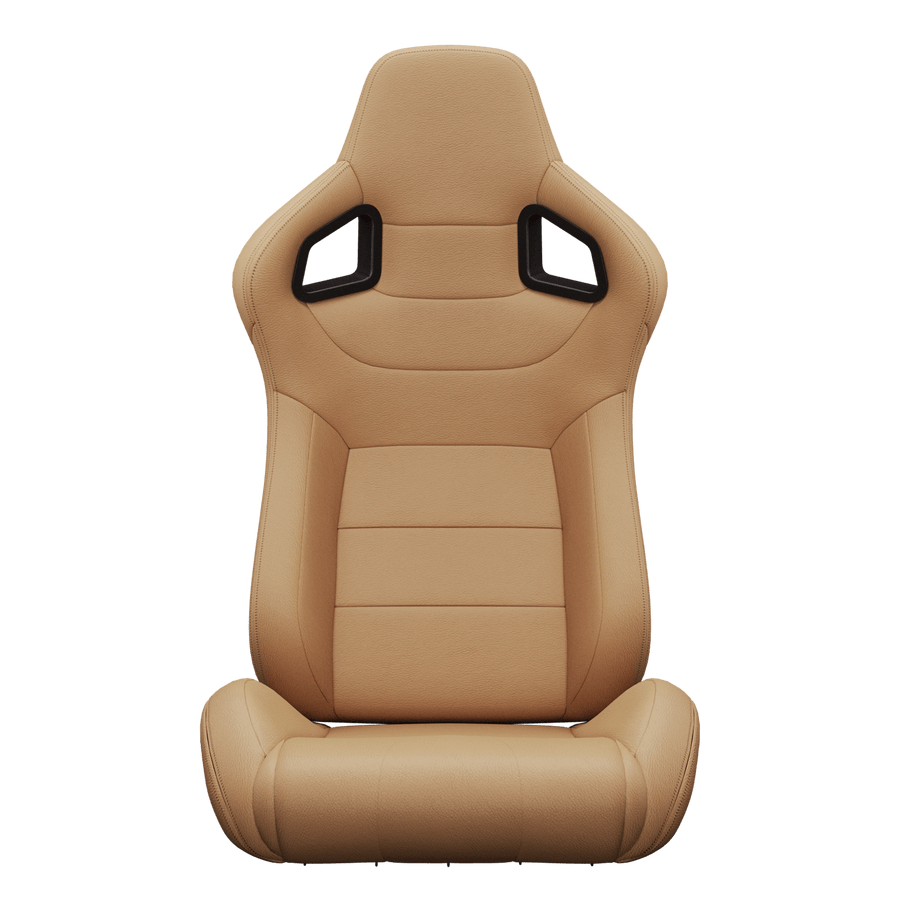 KARNOX Legacy X 8005 Universal Racing Seats Pair - Beige Smooth