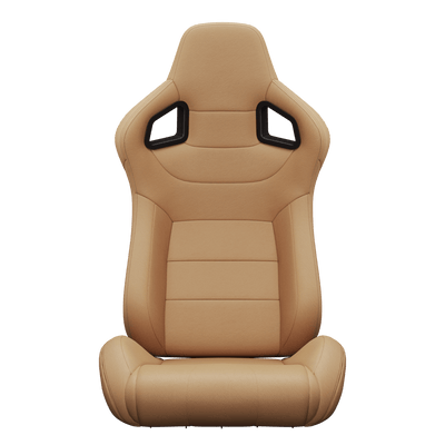 S8005-1099 Universal Bucket Racing Seats 2Pcs - Brown