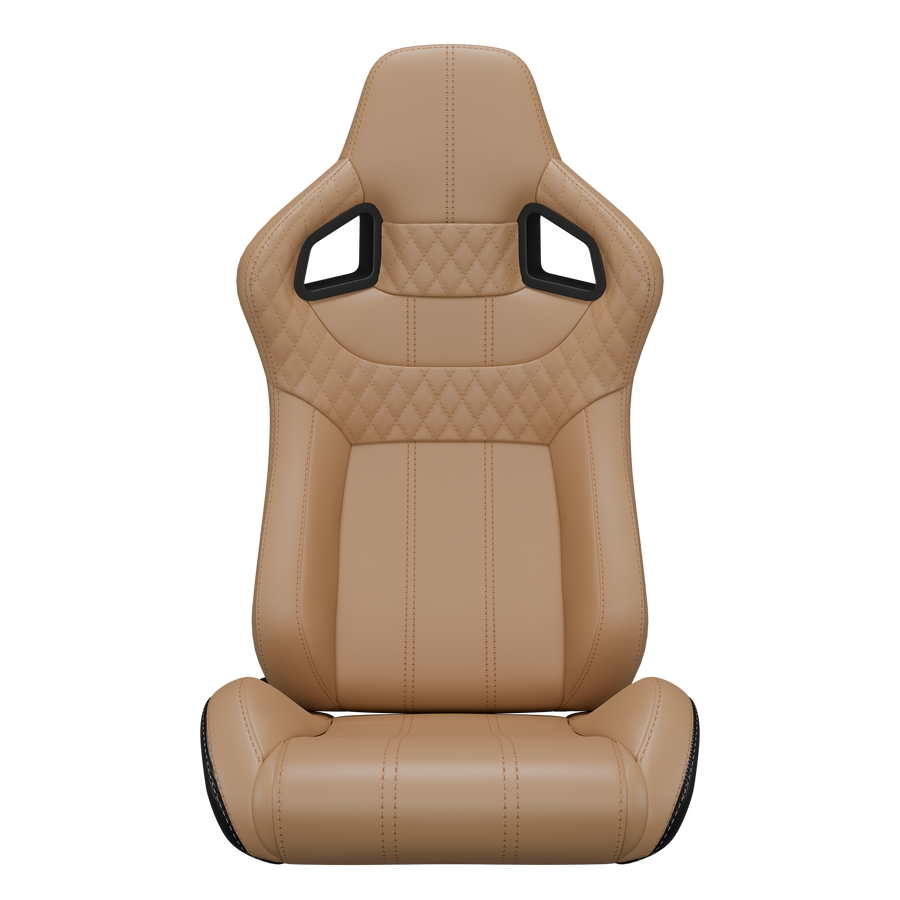 KARNOX Legacy X 8005 Universal Racing Seats Pair - Beige Diamond
