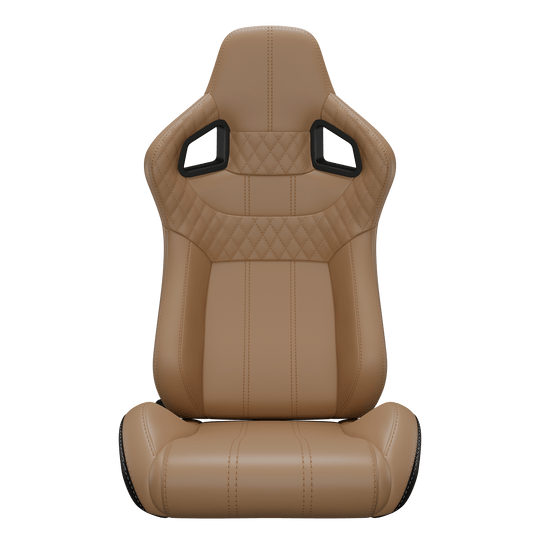 S8005 Universal Bucket Racing Seats 2Pcs - Beige