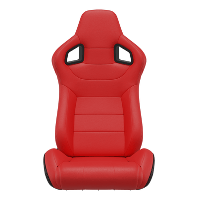 S8005-full Universal Bucket Racing Seats 2Pcs - RED