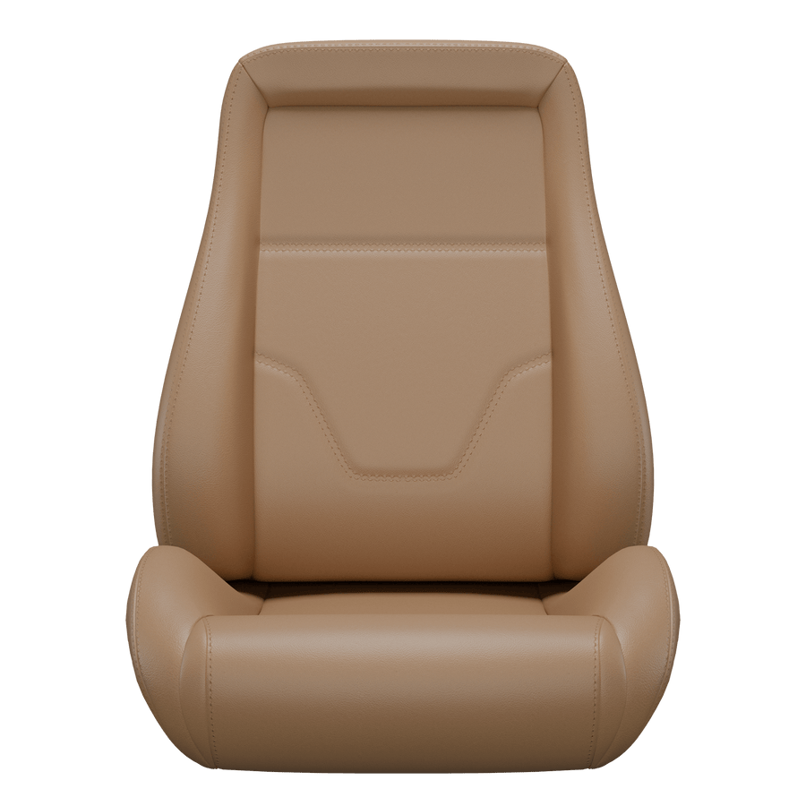 KARNOX Classic Universal Racing Bucket Seats Pair - Brown