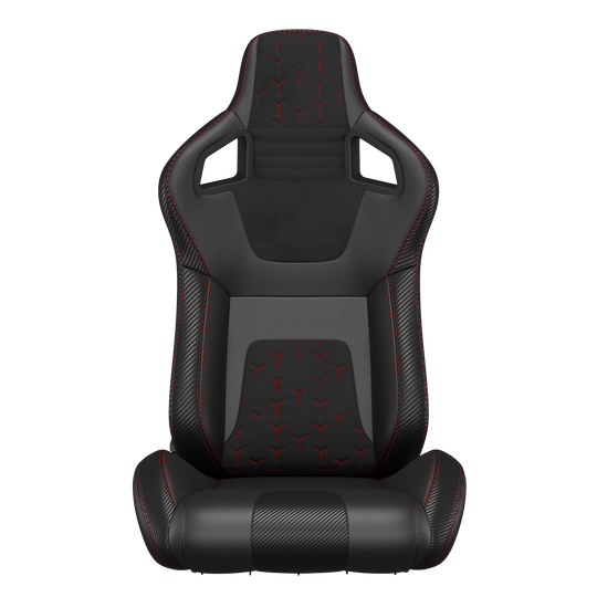 KARNOX Apex X Universal Racing Seats Pair - Black Suede Insert