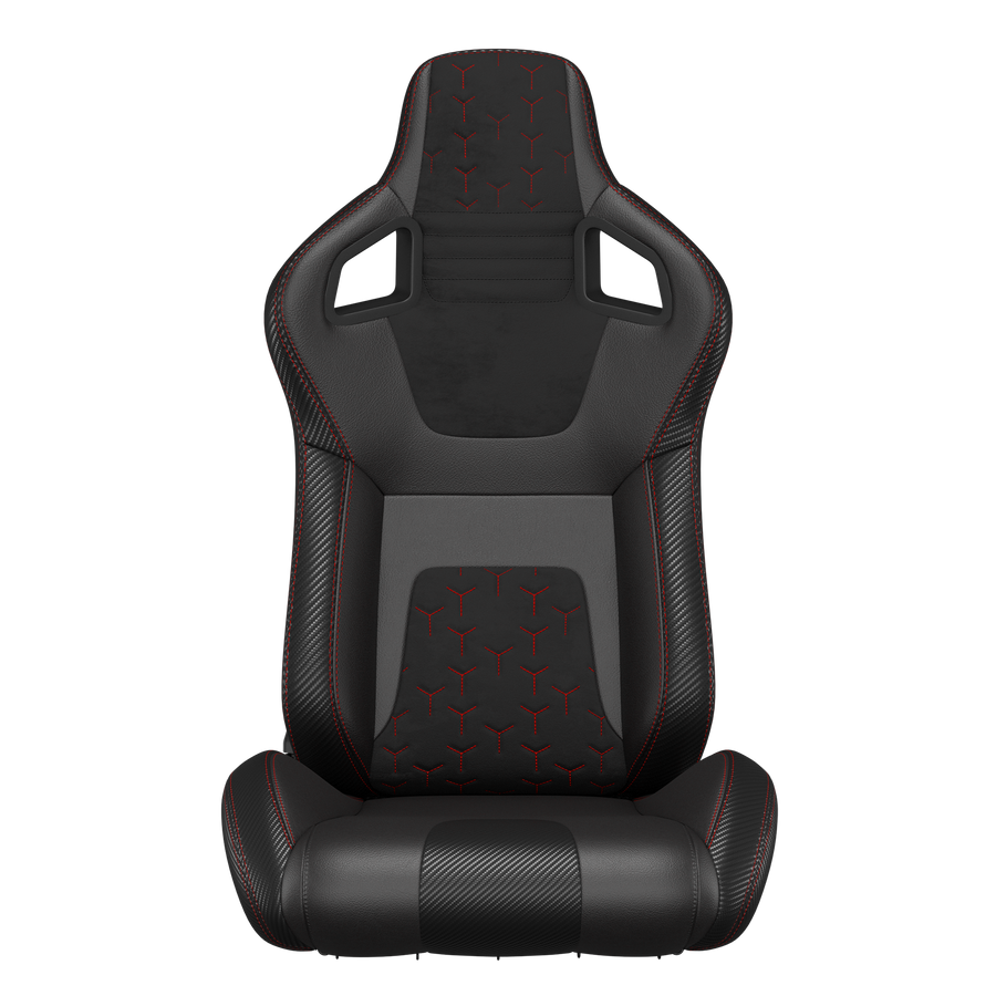 KARNOX Apex X Universal Racing Seats Pair - Black Suede Insert
