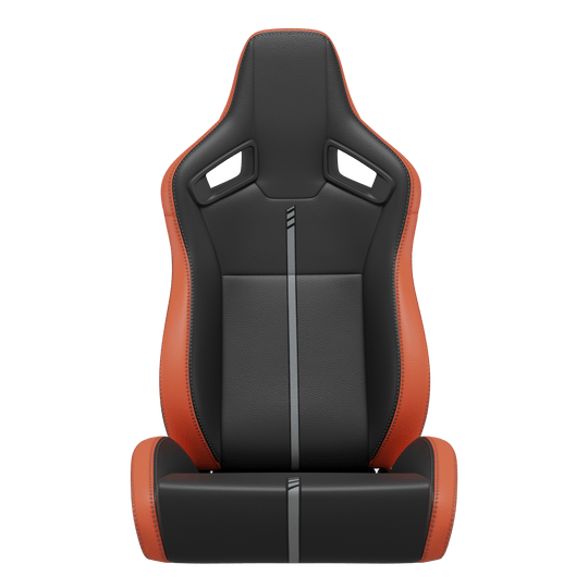 H8 Universal Bucket Racing Seats 2Pcs - Orange