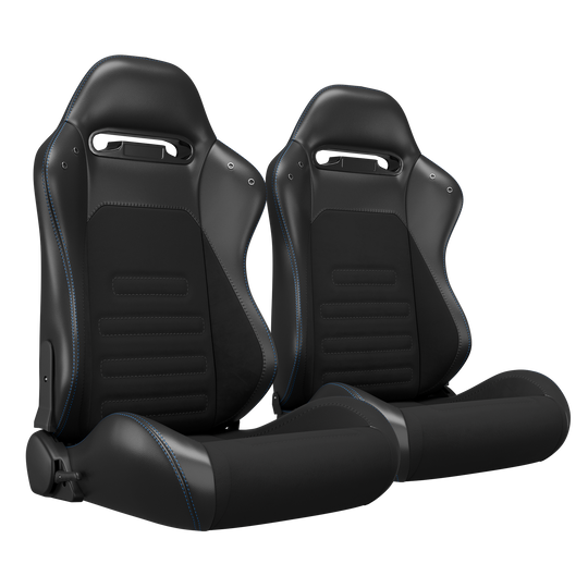 H10-003 Reclinable Seats  - Black