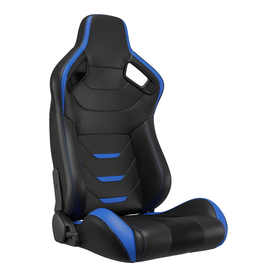 KARNOX Legacy X 8005Y Racing Bucket Seats Pair - Blue Vector Edition - hover