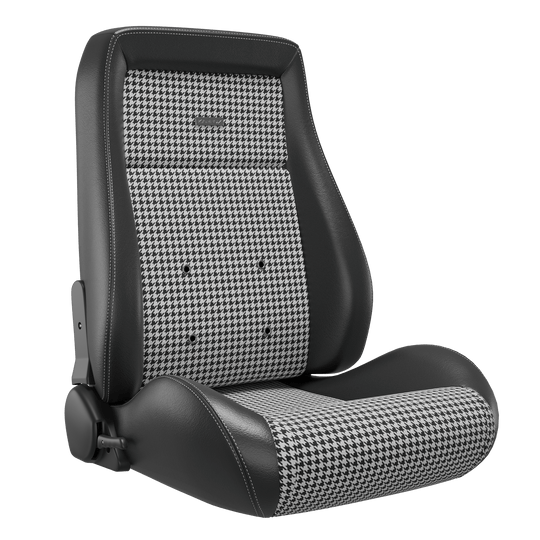 Classic Universal Bucket Racing Seats 2Pcs - Houndstooth