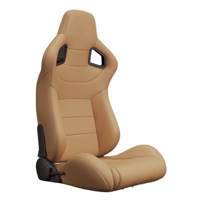 S8005-1099 Universal Bucket Racing Seats 2Pcs - Brown - hover