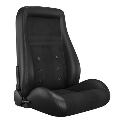 KARNOX Classic Universal Bucket Racing Seats Pair - Black Suede Insert - hover
