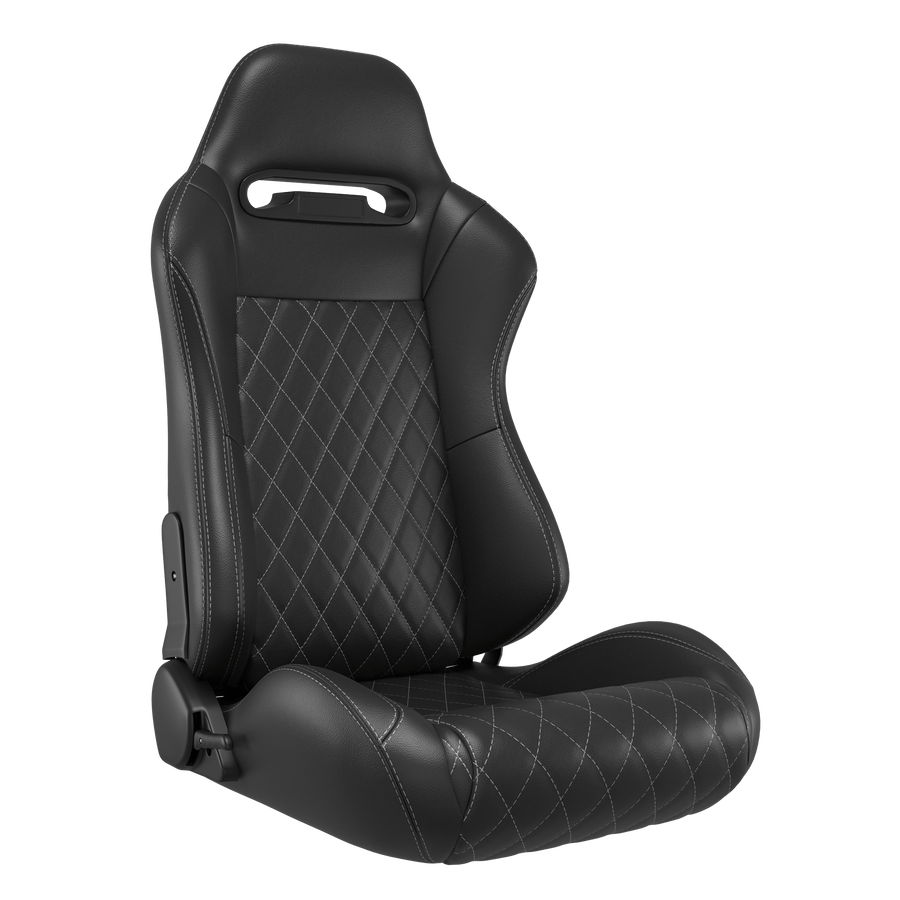 KARNOX Phantom 8010 Universal Racing Bucket Seats Pair - Black Diamond Mesh - hover