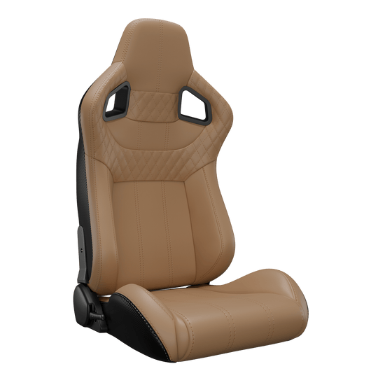 S8005 Universal Bucket Racing Seats 2Pcs - Beige