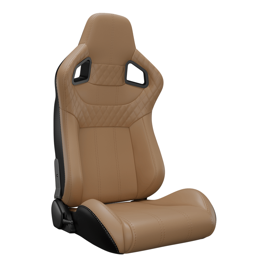 KARNOX Legacy X 8005 Universal Racing Seats Pair - Beige Diamond - hover