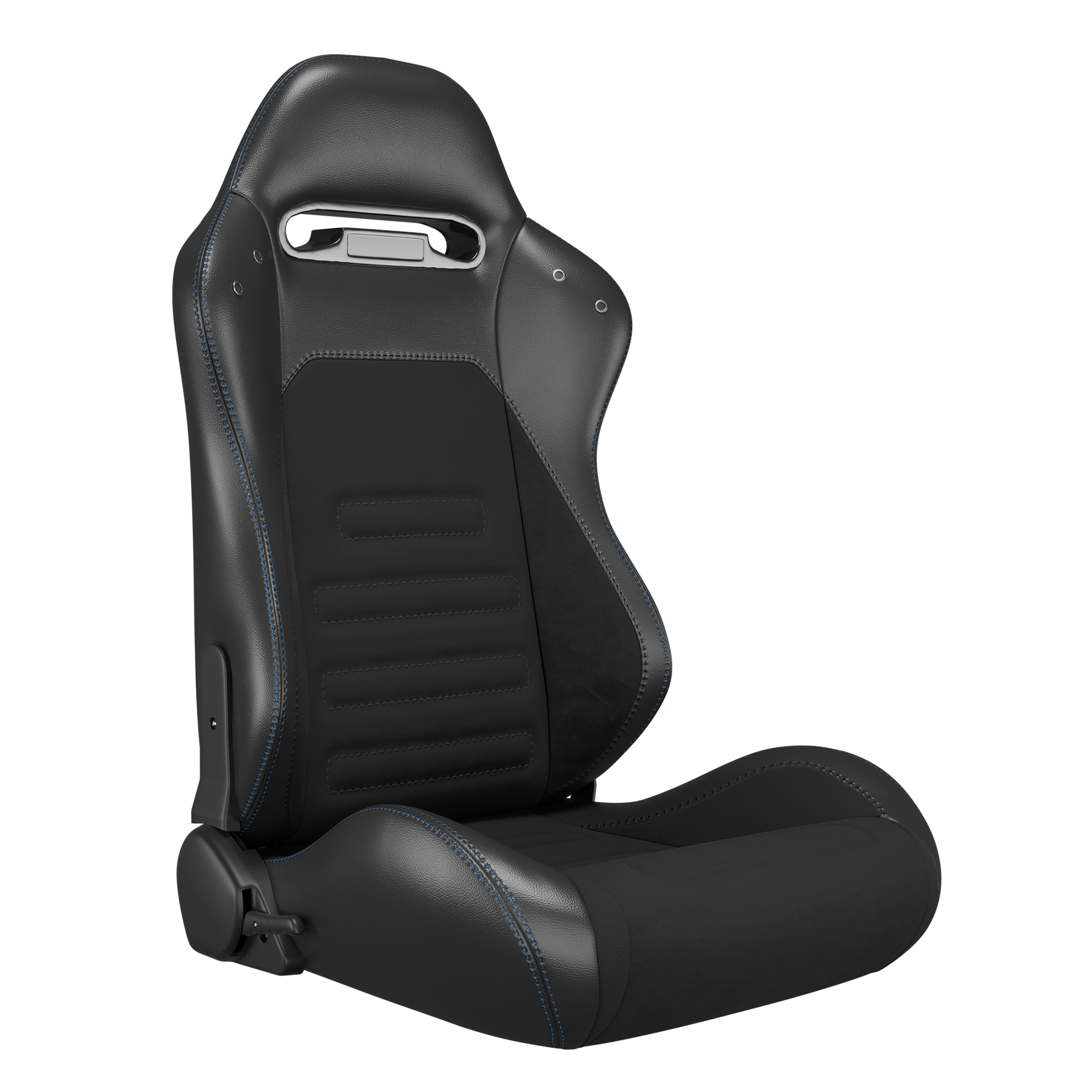 KARNOX Phantom 8010 Universal Racing Seats Pair - Black Suede Backrest