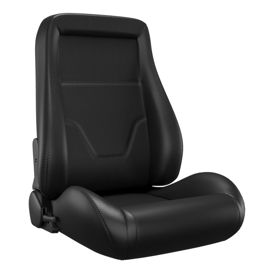 Classic Universal Bucket Racing Seats 2Pcs - Black