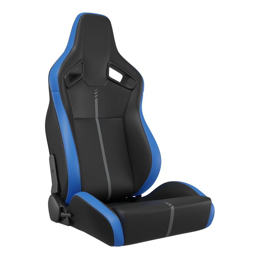 KARNOX Apex H8 Universal Bucket Racing Seats Pair - Blue - hover