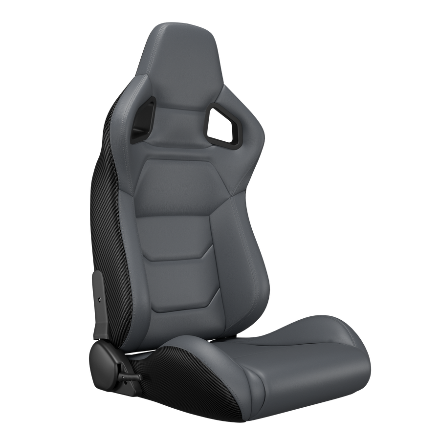 KARNOX Legacy X 8005 Universal Racing Seats Pair - Grey - hover