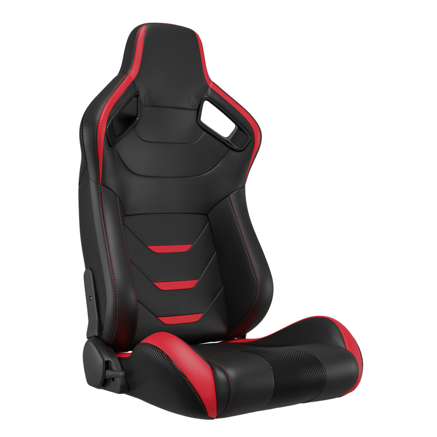 KARNOX Legacy X 8005Y Racing Bucket Seats Pair - Red Vector Edition - hover