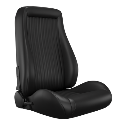 KARNOX Classic Universal Bucket Racing Seats Pair - Heritage Ribbed Black - hover