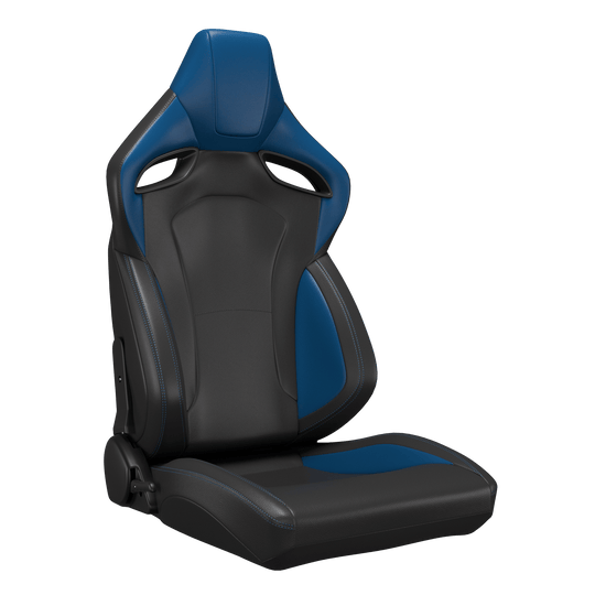 H6 Universal Bucket Racing Seats 2Pcs - Blue