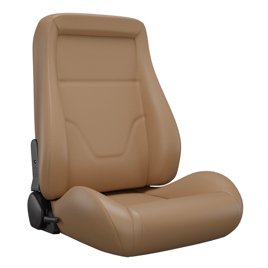 Classic Universal Bucket Racing Seats 2Pcs - Brown