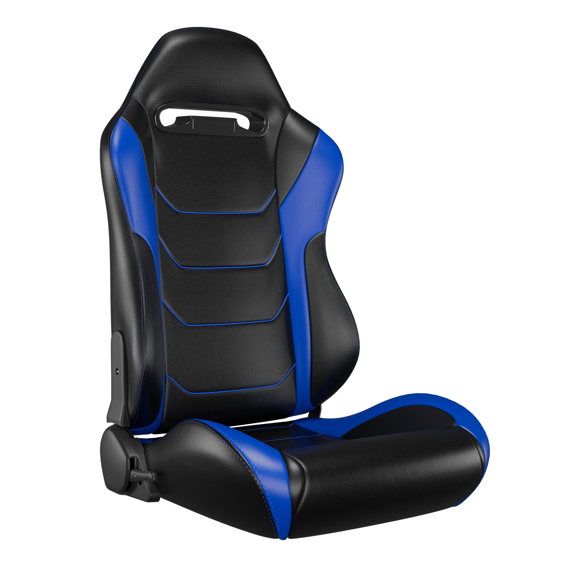 KARNOX Velocity X 8010 Racing  Seats Pair - Black Blue Stitch