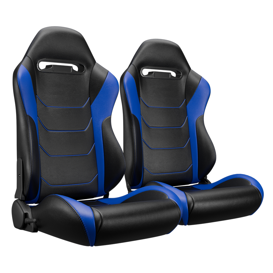 H10-007 Reclinable Seats  - Black and Blue