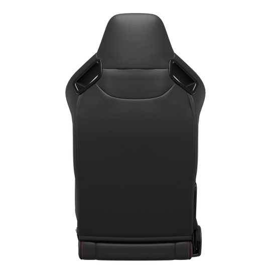 S8005-1-SQUARE Universal Bucket Racing Seats 2Pcs - Black