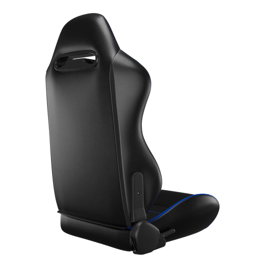 KARNOX Velocity X 8010 Racing  Seats Pair - Black Blue Stitch