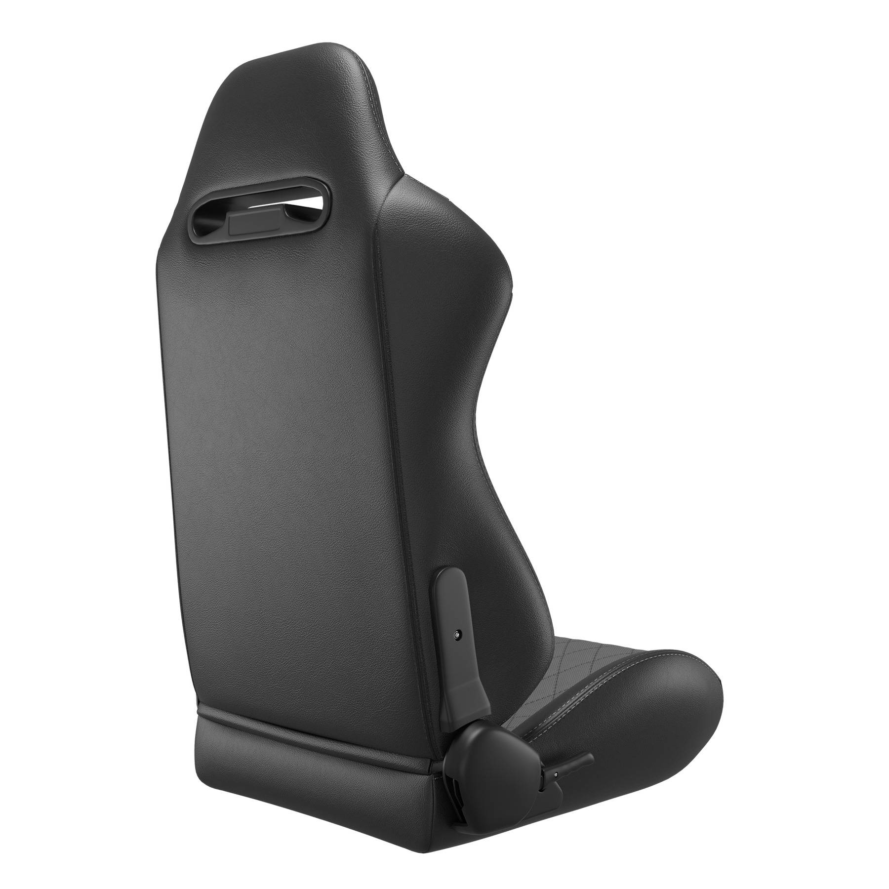 KARNOX Phantom 8010 Universal Bucket Racing Seats Pair - Grey Diamond Leather