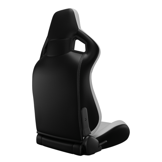 S8005-FULL Universal Bucket Racing Seats 2Pcs - White