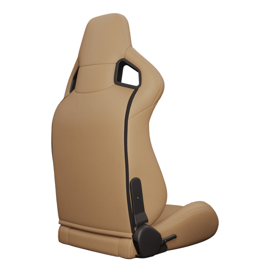 S8005-1099 Universal Bucket Racing Seats 2Pcs - Brown