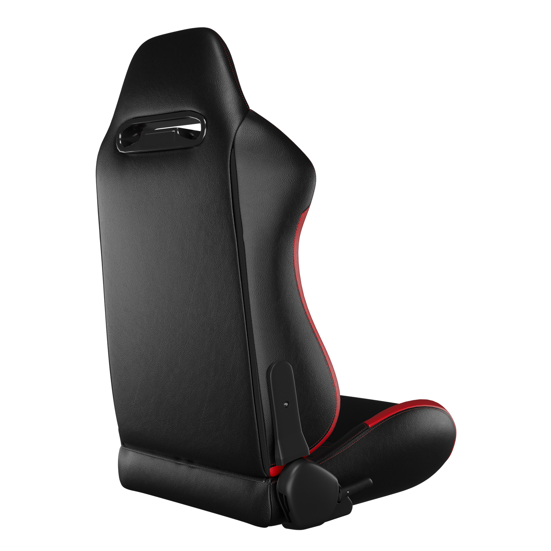 KARNOX Apex 8010 Racing Bucket Seats Pair - Black Red Stitch